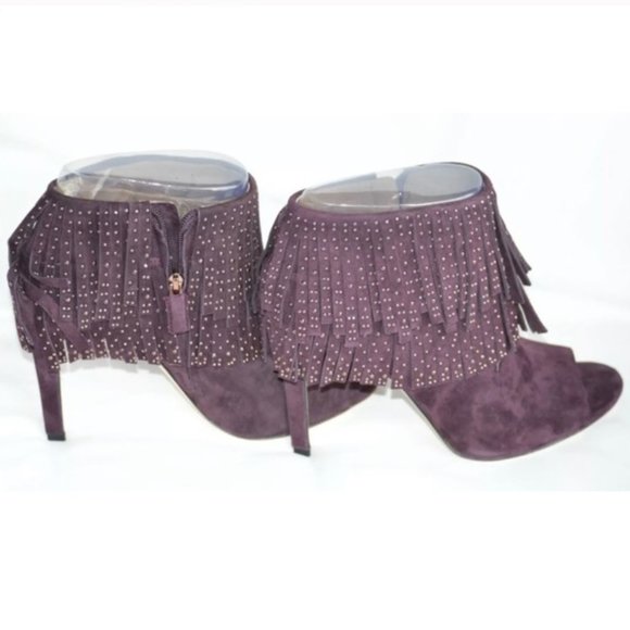 BCBG MaxAzria Bootie Heels Bordeaux, 9 NIB - Picture 2 of 8